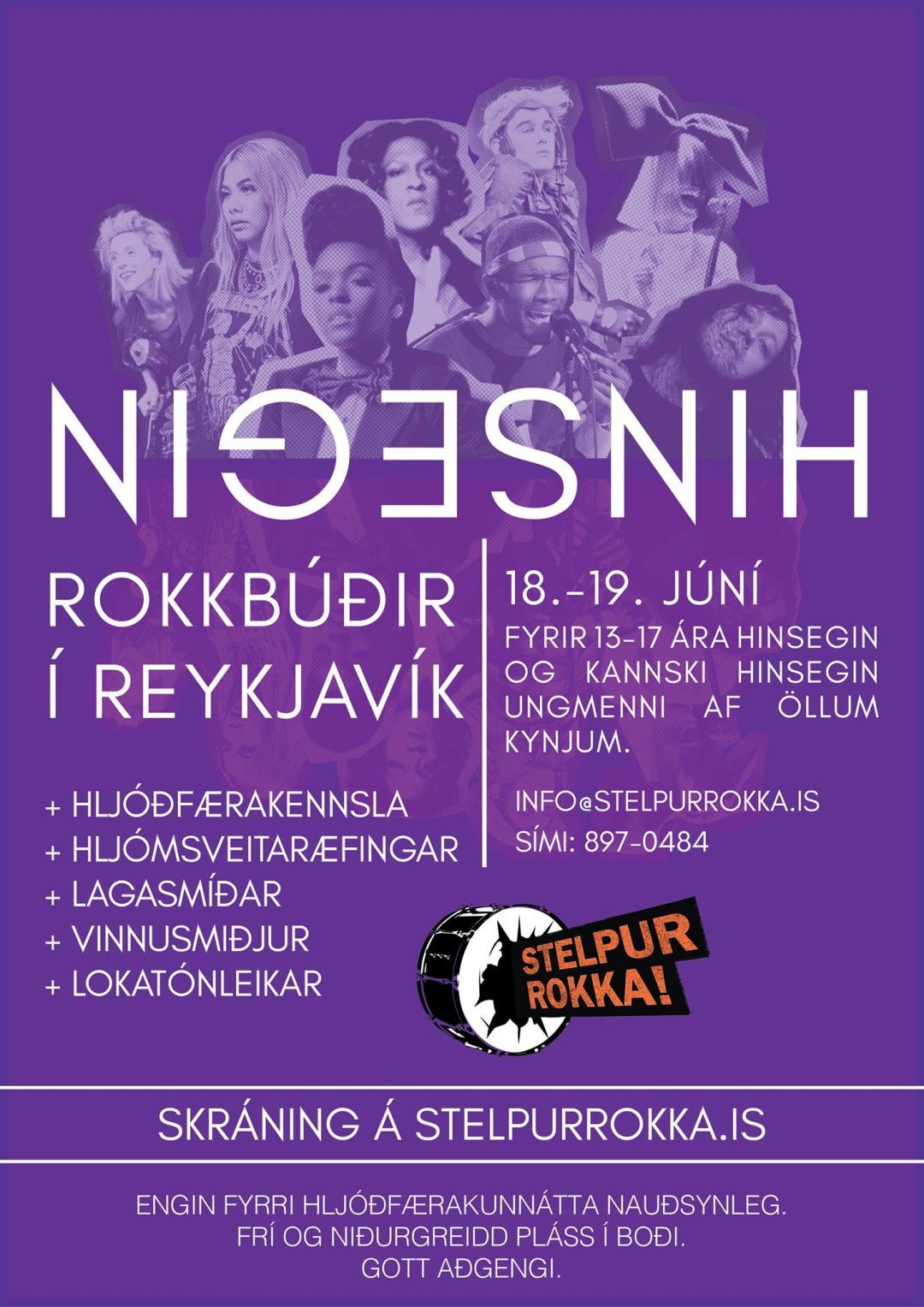 Hinsegin rokkbúðir í Reykjavík